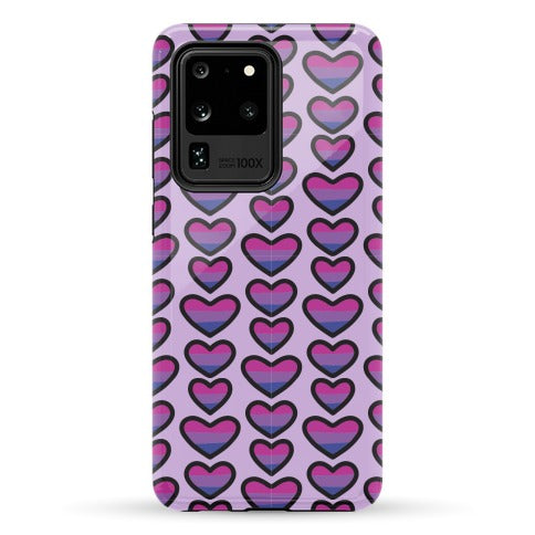 Bisexual Hearts Pattern Phone Case