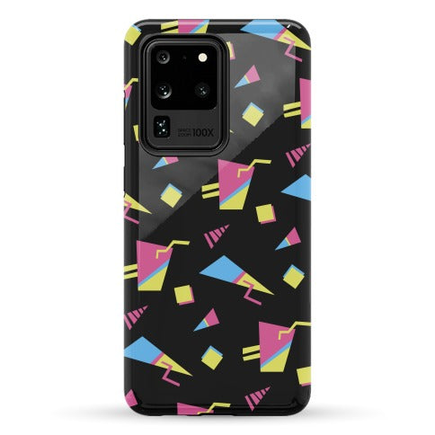 Black 80s/90s Pattern Phone Case