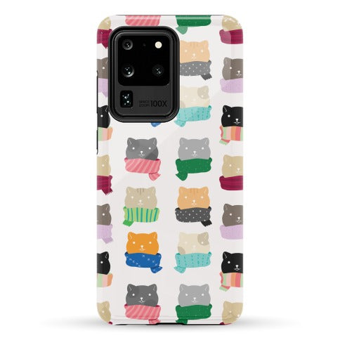 Cats In Scarfs Pattern Phone Case