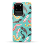Cute Bright Axolotl Pattern Phone Case