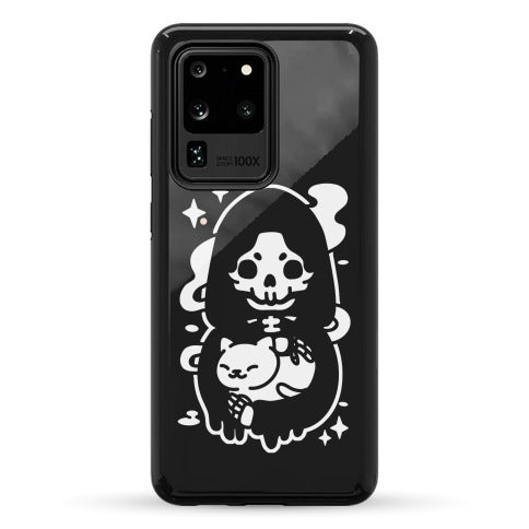 Death and Kitty Phone Case