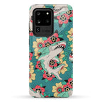 Floral Shark Traditional Tattoo Phone Case