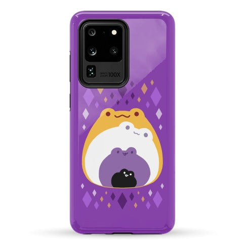 Frogs In Frogs In Frogs Nonbinary Pride Phone Case