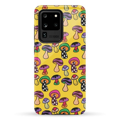 Funky Mushroom Pattern Phone Case