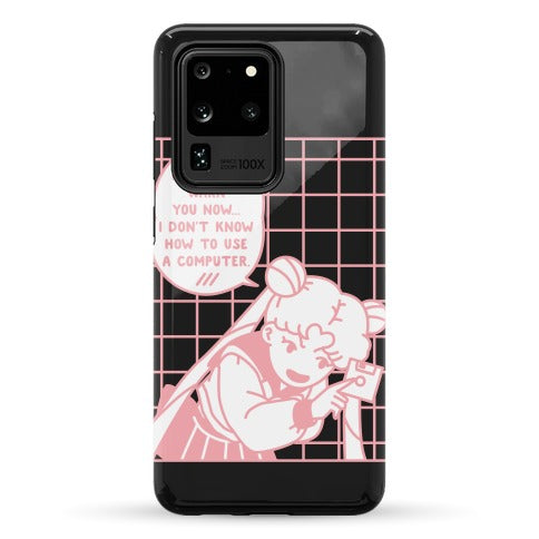 I Don't Know How To Use A Computer Sailor Moon Phone Case