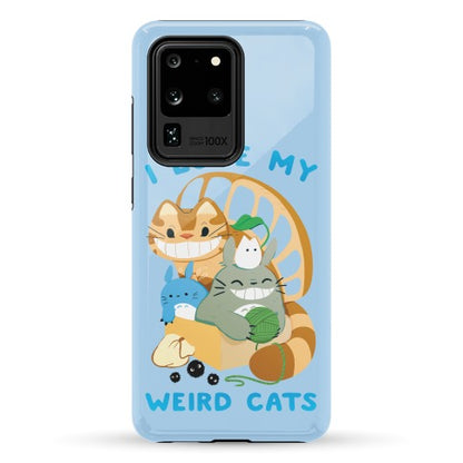 I love my weird cats Phone Case