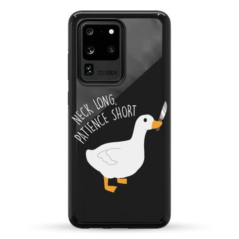 Neck Long, Patience Short Goose Phone Case