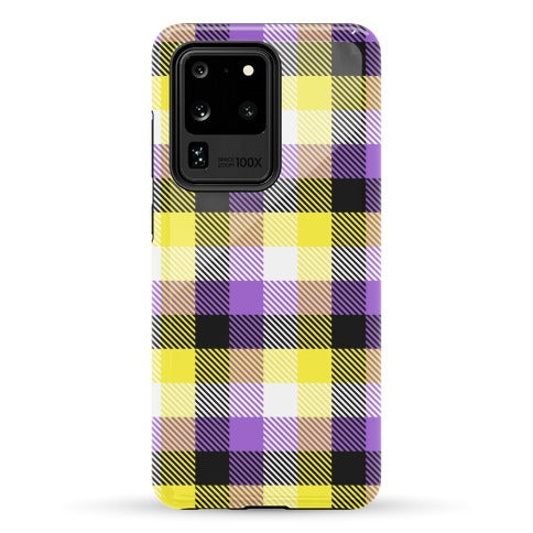 Nonbinary Pride Flag Plaid Phone Case
