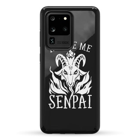 Notice Me Senpai! (Baphomet) Phone Case