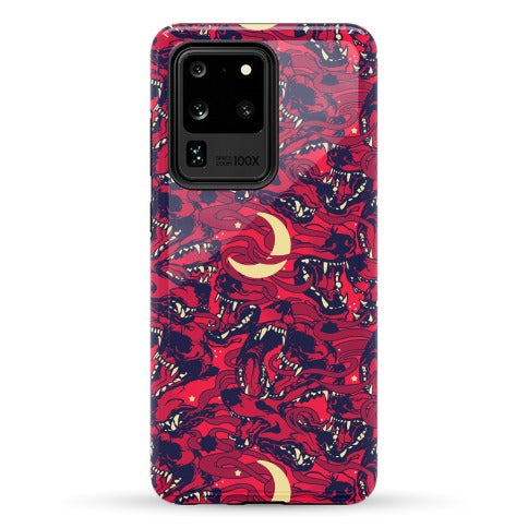 Occult Werewolf Moon Pattern Phone Case