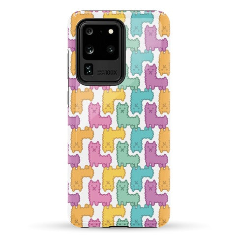 Pastel Llama Pattern Phone Case