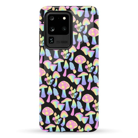 Pastel Rainbow Mushrooms Pattern Phone Case