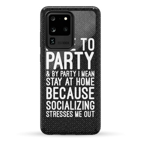 Socializing Stresses Me Out Phone Case
