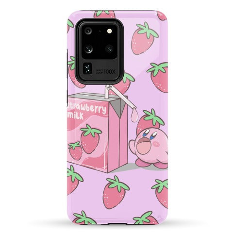 Strawberry Milk Kirby Parody Phone Case