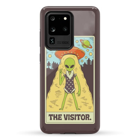The Visitor Alien Tarot Card Phone Case