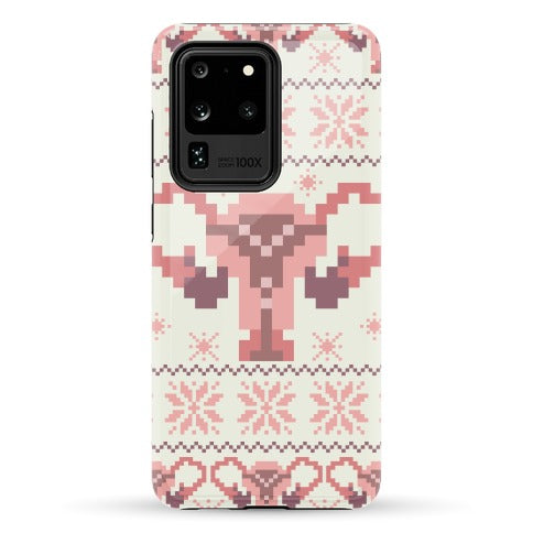 Uterus Sweater Pattern Phone Case