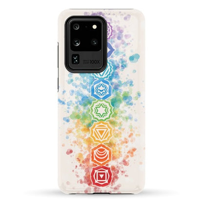 Watercolor Chakra Symbols Phone Case