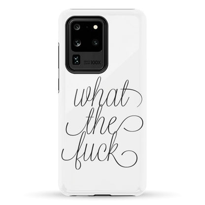 WTF Live Laugh Love Script Parody Phone Case