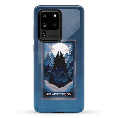 Yule Cat Tarot Card Jólakötturinn Phone Case