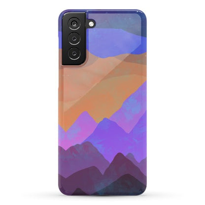 Abstract Mountain Sunset Phone Case