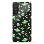 Aliens and UFO Cosmic Space Pattern Phone Case