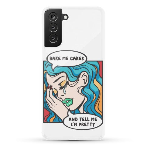 Bake Me Cakes And Tell Me I'm Pretty Comic Girl Phone Case