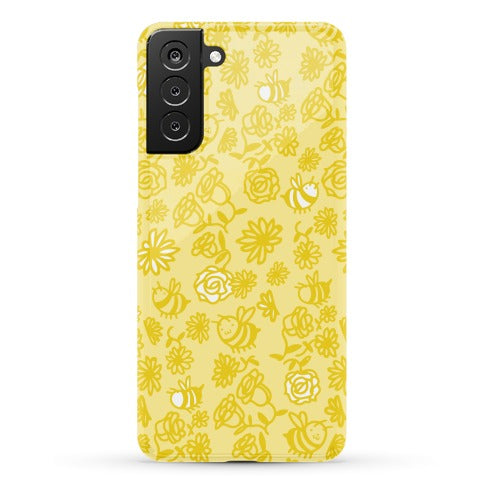 Bee And Flower Pattern Phone Case