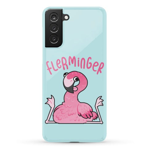 Derpy Flamingo Flerminger Phone Case