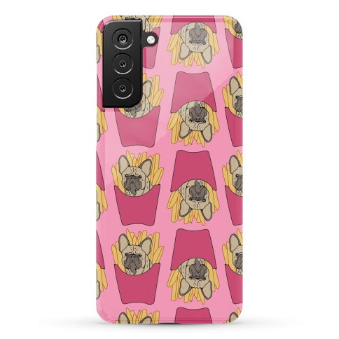French Fry French Bulldog Pattern Phone Case