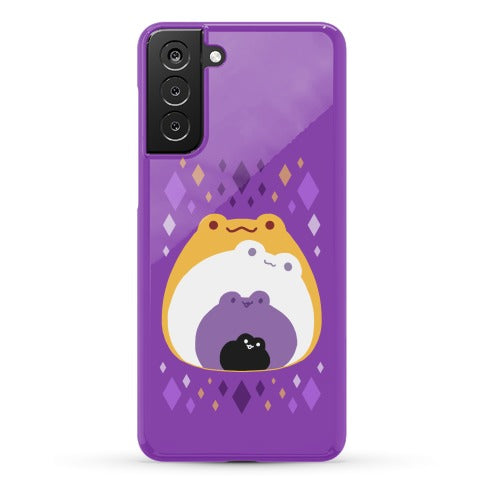 Frogs In Frogs In Frogs Nonbinary Pride Phone Case