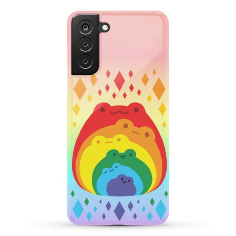 Frogs In Frogs In Frogs Rainbow Phone Case