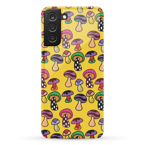 Funky Mushroom Pattern Phone Case