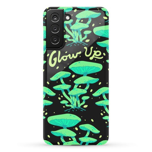 Glow up Bioluminescent Mushrooms Phone Case