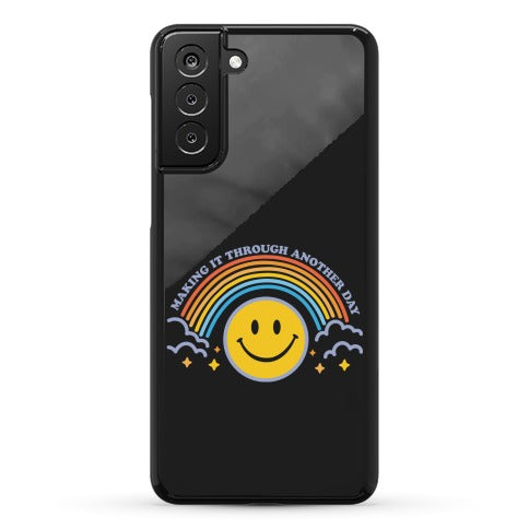 Making It Through Another Day Smiley Face Phone Case