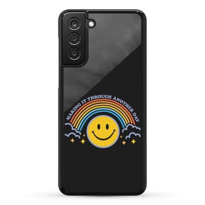 Making It Through Another Day Smiley Face Phone Case