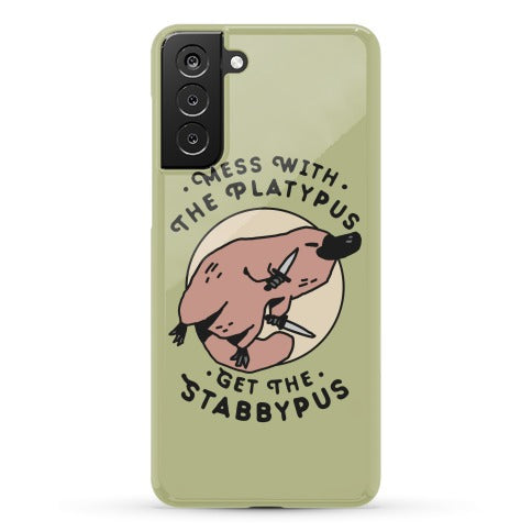 Mess With The Platypus Get the Stabbypus Phone Case