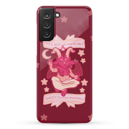 One's Body Is Inviolable Subject To One's Own Will Phone Case