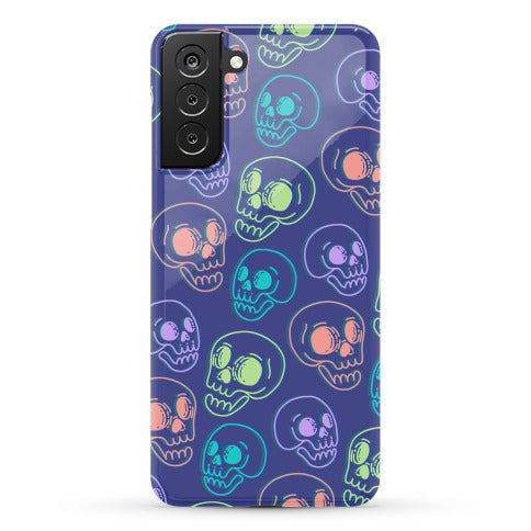 Pastel Skulls Glitch Phone Case