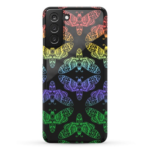 Rainbow Moth Pattern Phone Case