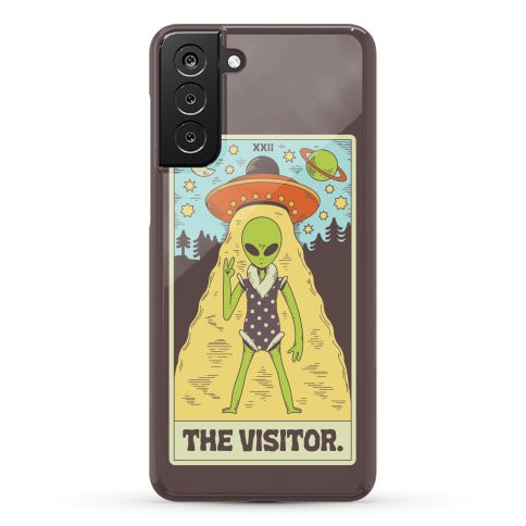 The Visitor Alien Tarot Card Phone Case