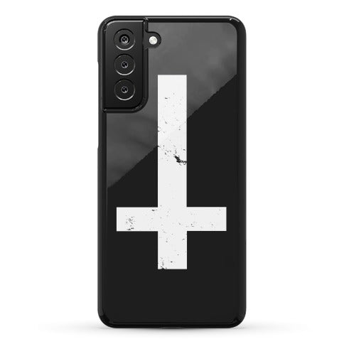 Upside Down Cross Phone Case