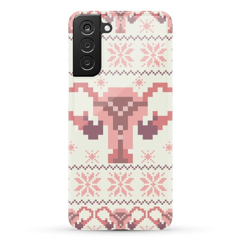 Uterus Sweater Pattern Phone Case