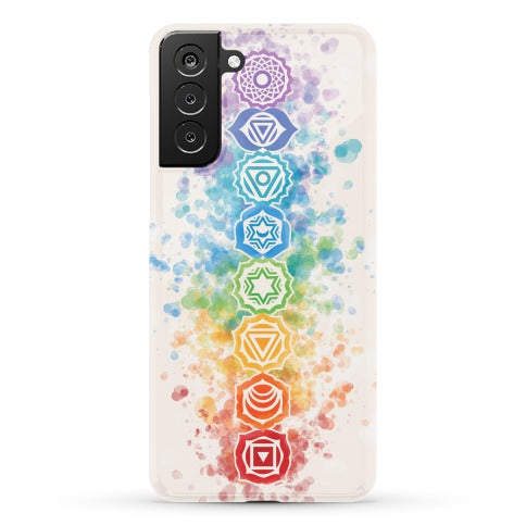 Watercolor Chakra Symbols Phone Case