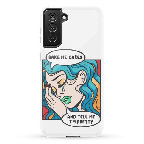 Bake Me Cakes And Tell Me I'm Pretty Comic Girl Phone Case