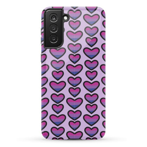 Bisexual Hearts Pattern Phone Case