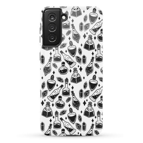 Black On White Potions Pattern Phone Case