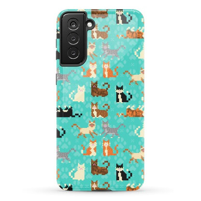 Cute Pixel Kitty Cats Phone Case