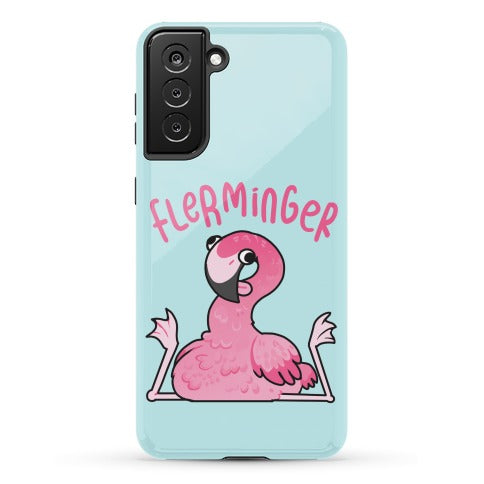 Derpy Flamingo Flerminger Phone Case