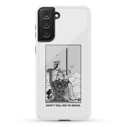 Don't Tell Me To Smile (Queen Of Swords Tarot) Phone Case