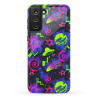 Faux Retro Arcade Carpet Pattern Phone Case